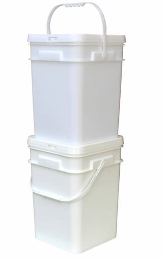 20 Litre Square Pail Base and T/E Lid